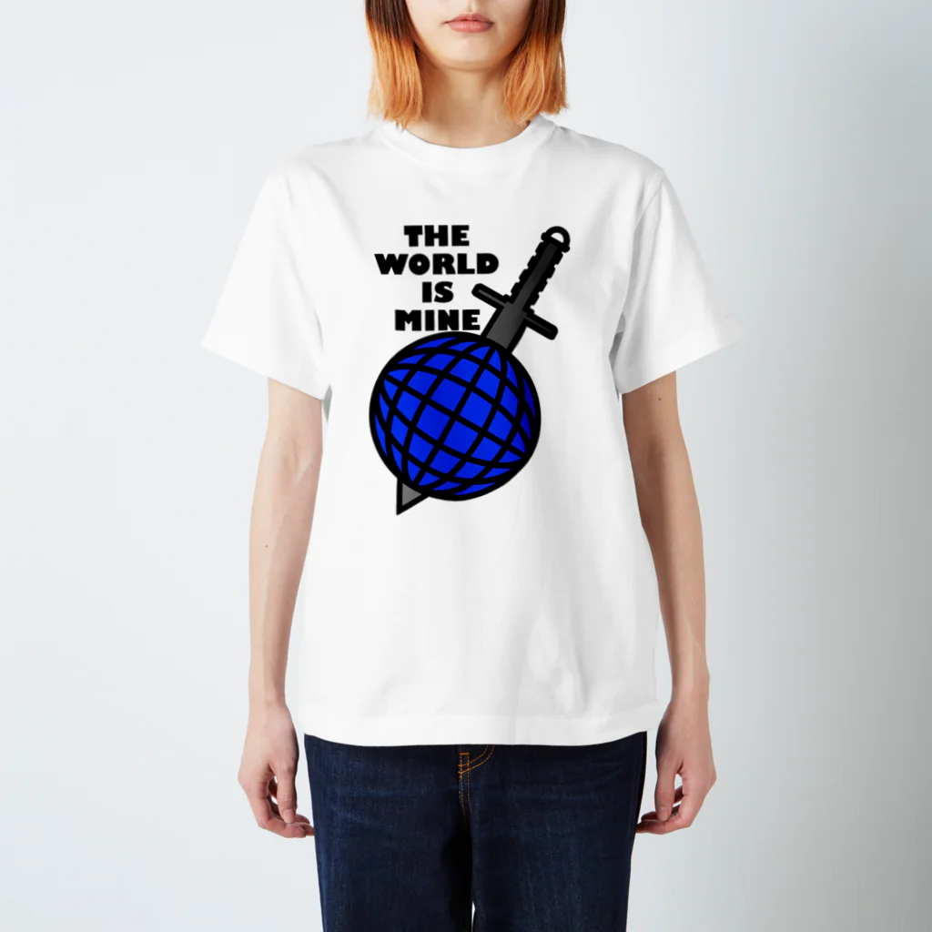 AURA_HYSTERICAのTHE_WORLD_IS_MINE Regular Fit T-Shirt