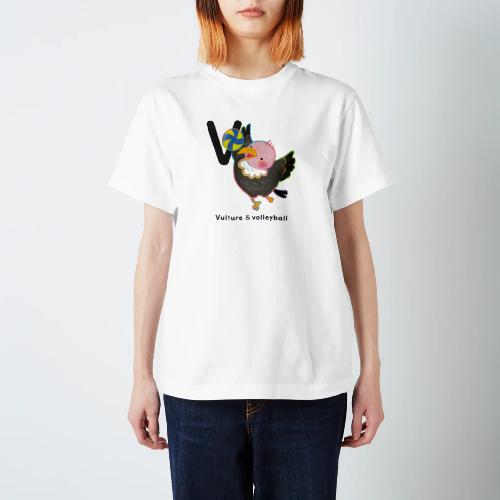 甲斐えるのブタ！ぶた！豚！のVulture & volleyball スタンダードTシャツ