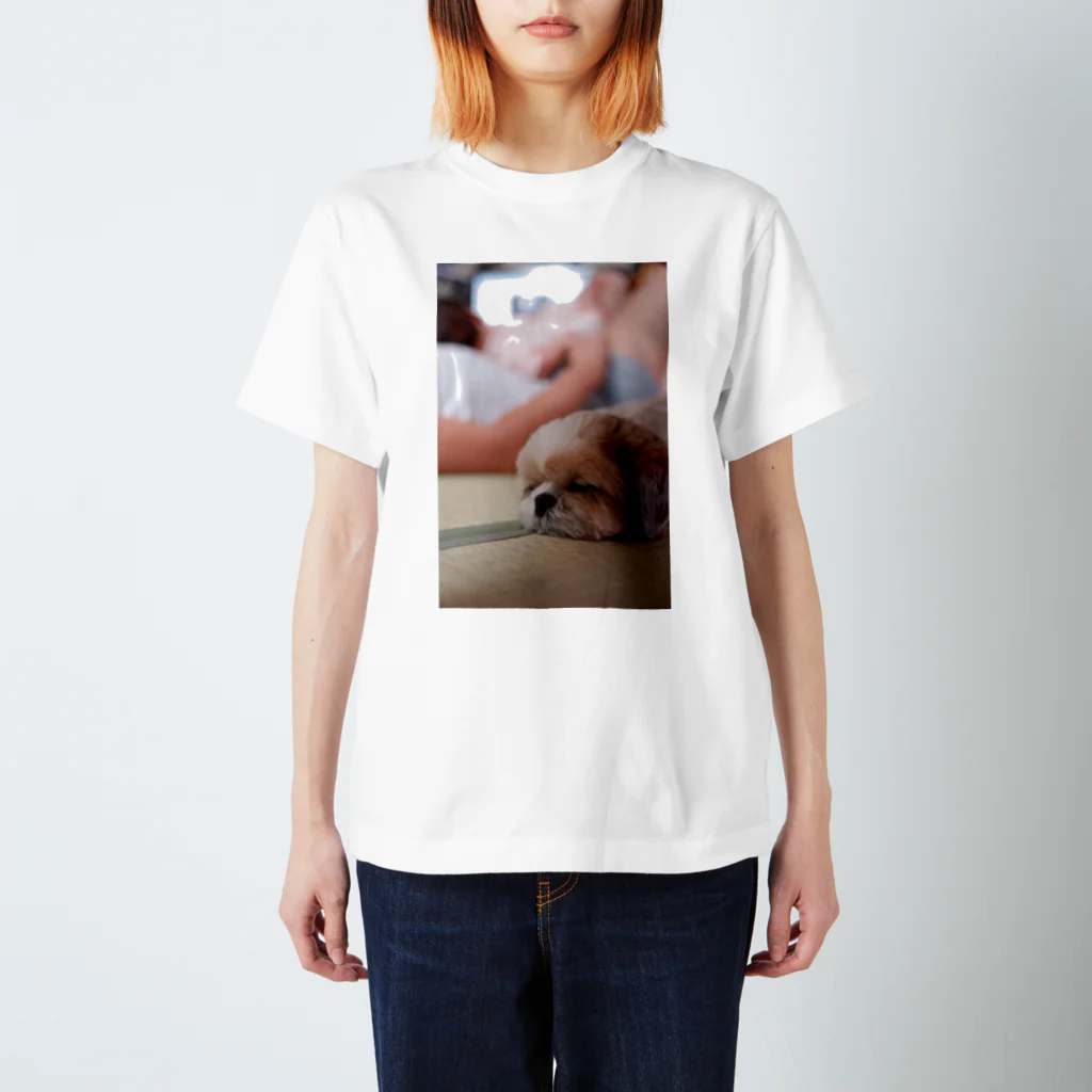 su-papaのふて寝犬 Regular Fit T-Shirt