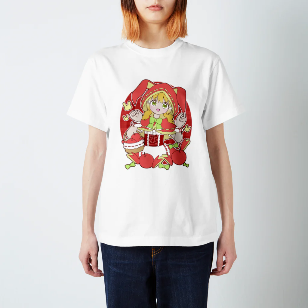 かわいいもののおみせ　いそぎんちゃくのうさぎリンゴ赤ずきんちゃん Regular Fit T-Shirt