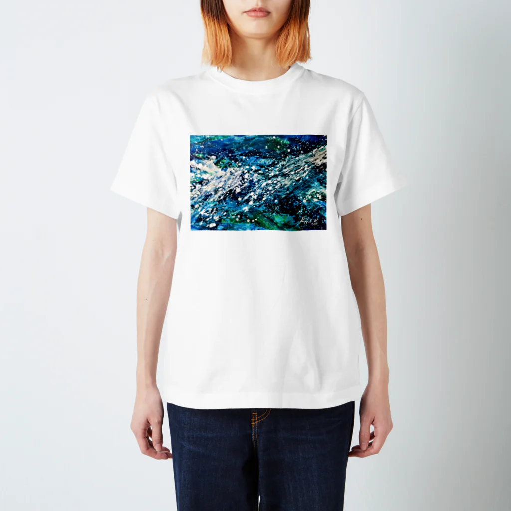 石倉かよこのグッズショップのOcean-002 スタンダードTシャツ