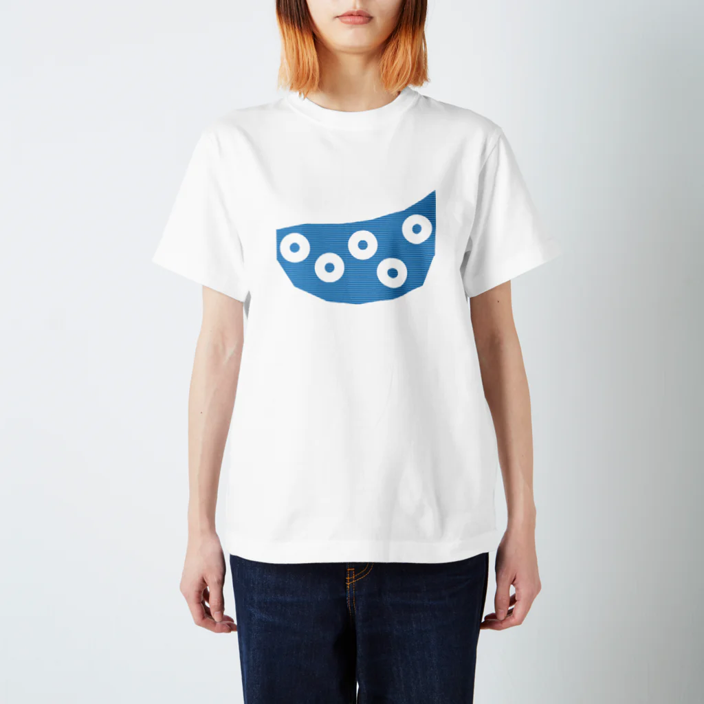 惑星どーなつのびびっと　ぶるー スタンダードTシャツ