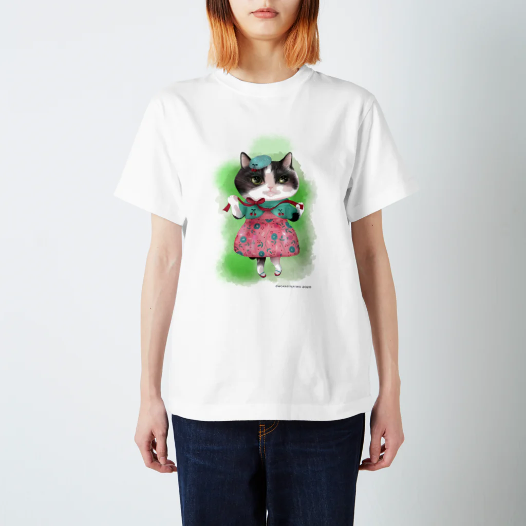 wokasinaiwoのリボンももちゃん Regular Fit T-Shirt