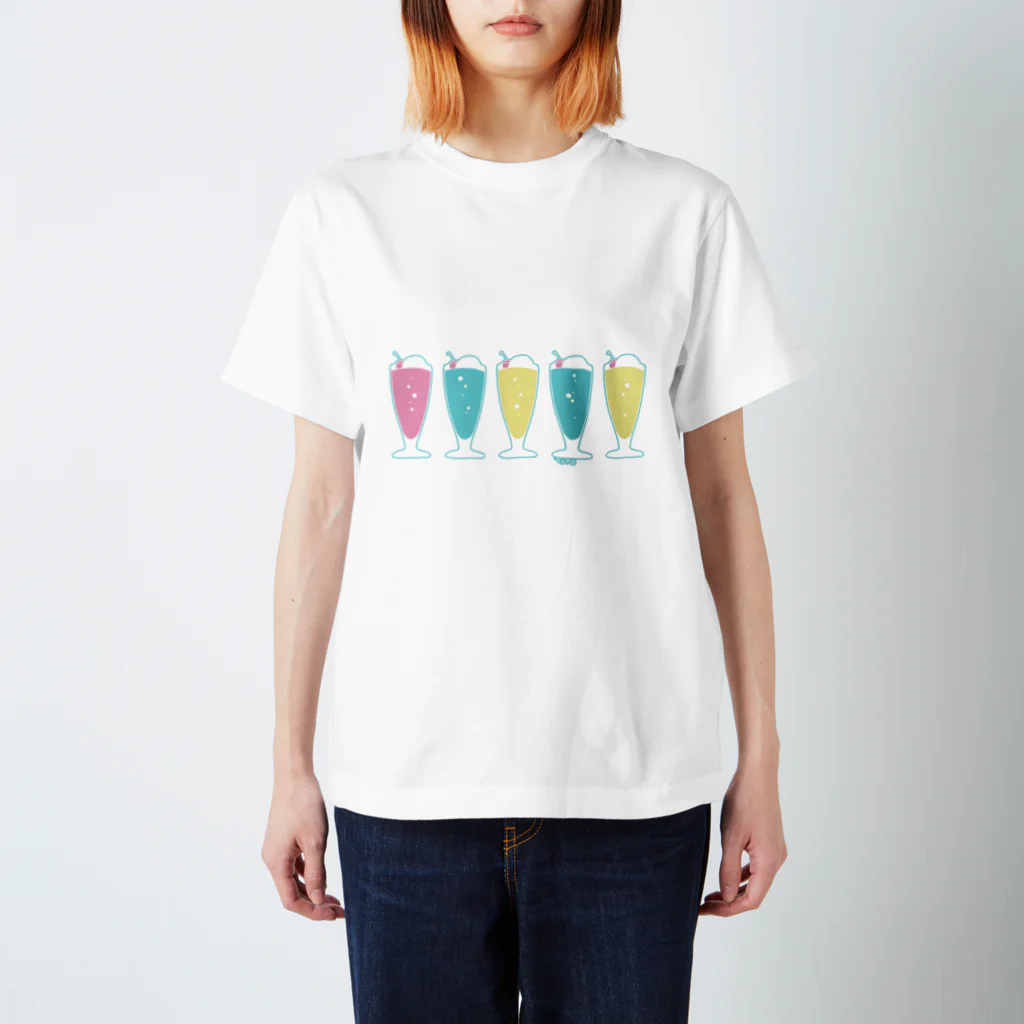 ちゃやまのクリームソーダ スタンダードTシャツ