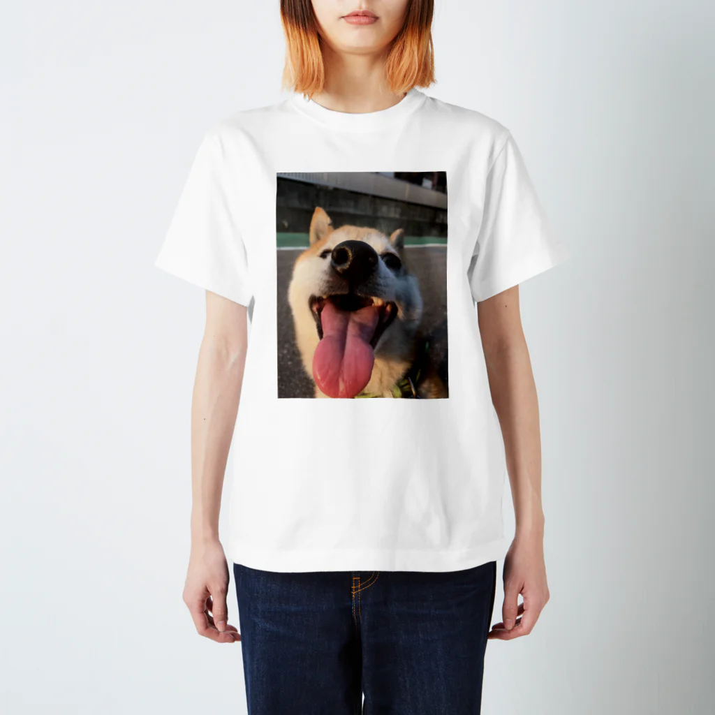 やまねっこ洋服店のゆかいな犬3Dシャツ 笑顔ver スタンダードTシャツ