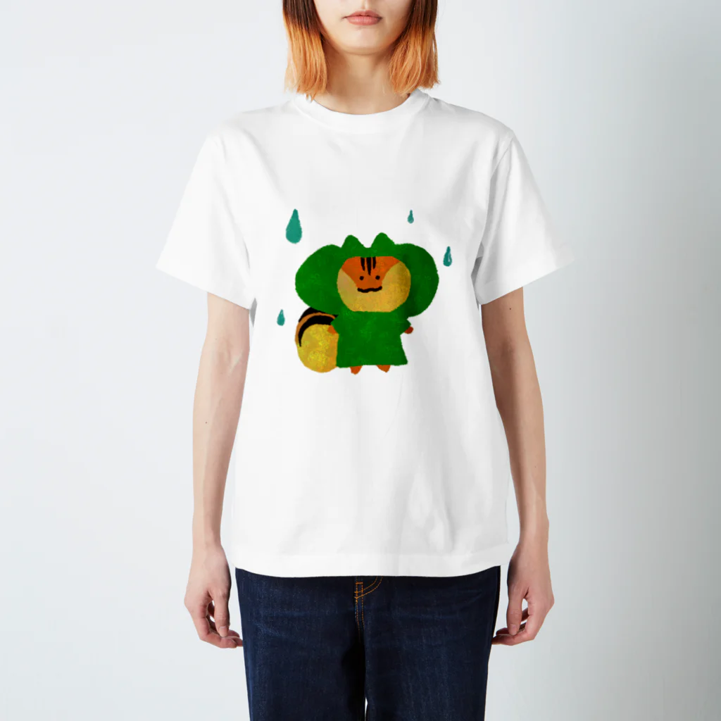 Terracotta*のカッパを着るよ、りすくん スタンダードTシャツ