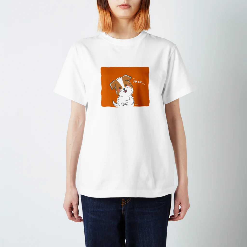 くろさわゆいのもふもふジャックラッセルテリア Regular Fit T-Shirt