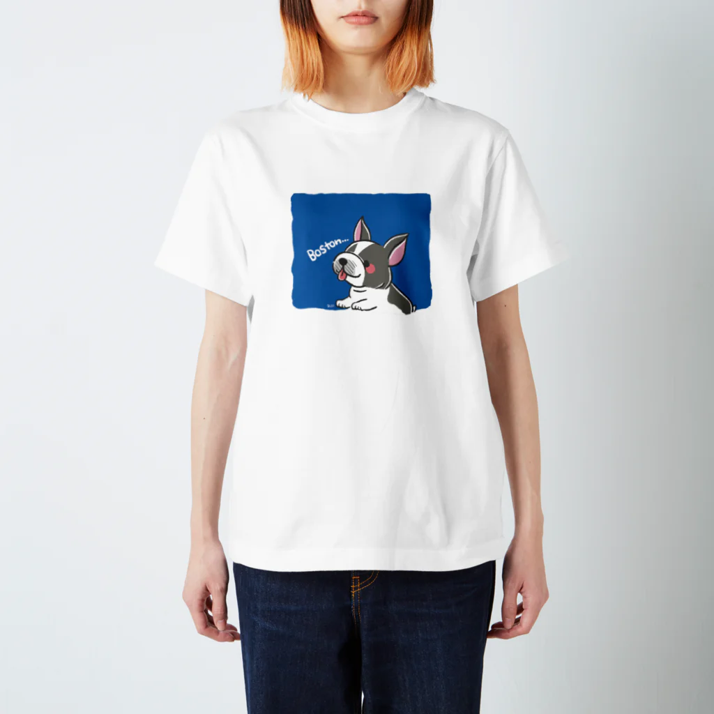 くろさわゆいのもふもふボストンテリア スタンダードTシャツ