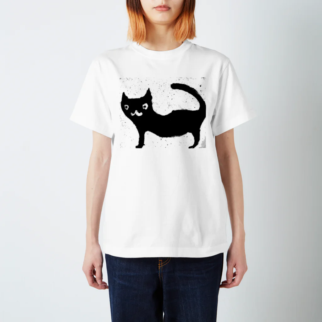 sugawara.no.utuwaの黒い猫 スタンダードTシャツ