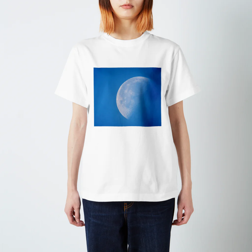 まつりの青の下弦の月 スタンダードTシャツ