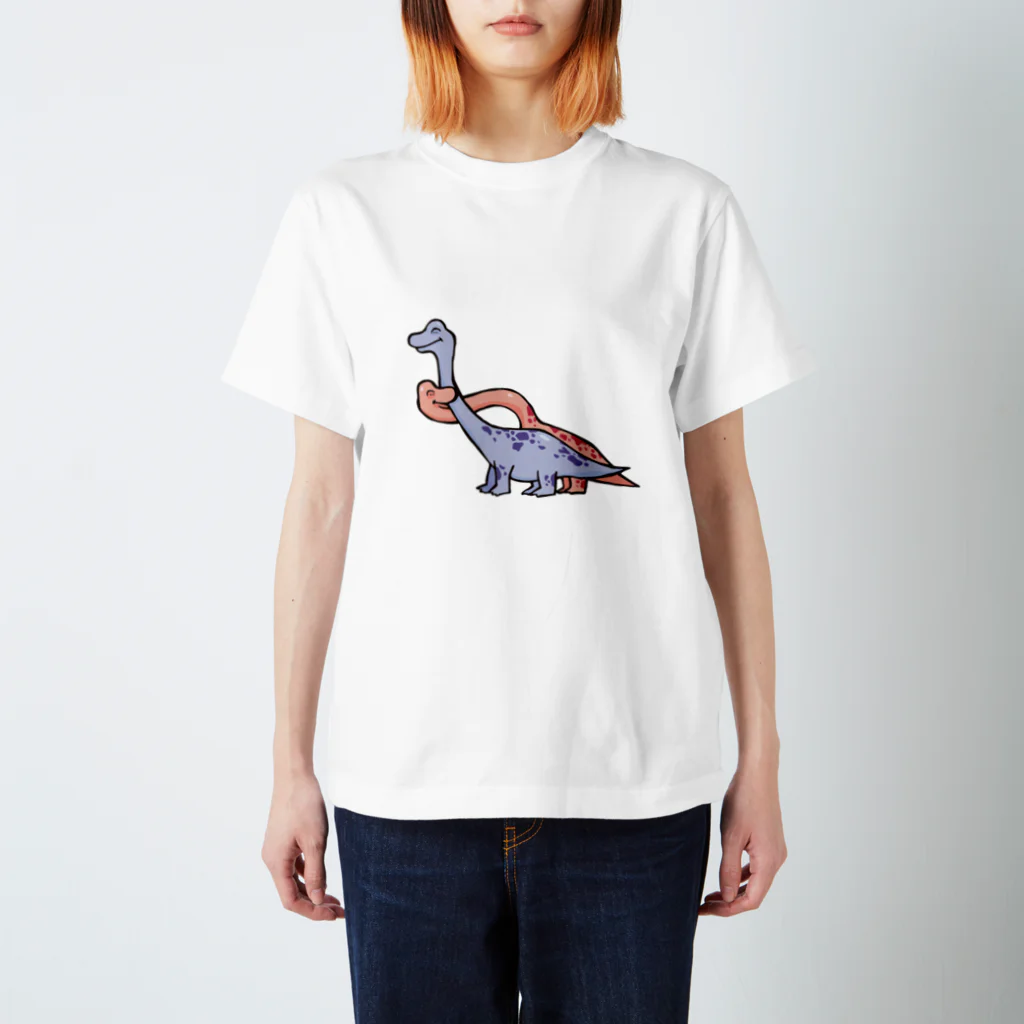 カタオカナオのカムカム恐竜（ブラキオサウルス） Regular Fit T-Shirt