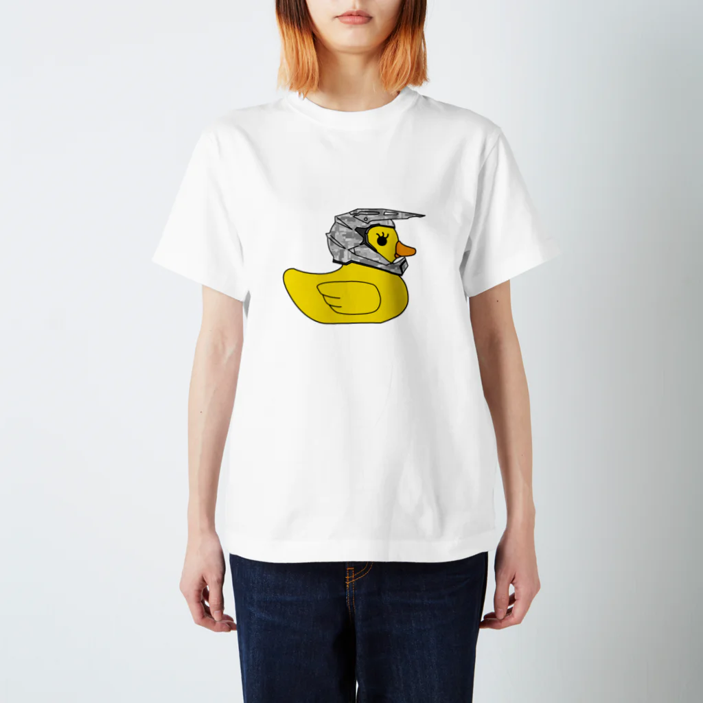 塩珈琲屋のエンデューロアヒル(デジタル迷彩) スタンダードTシャツ