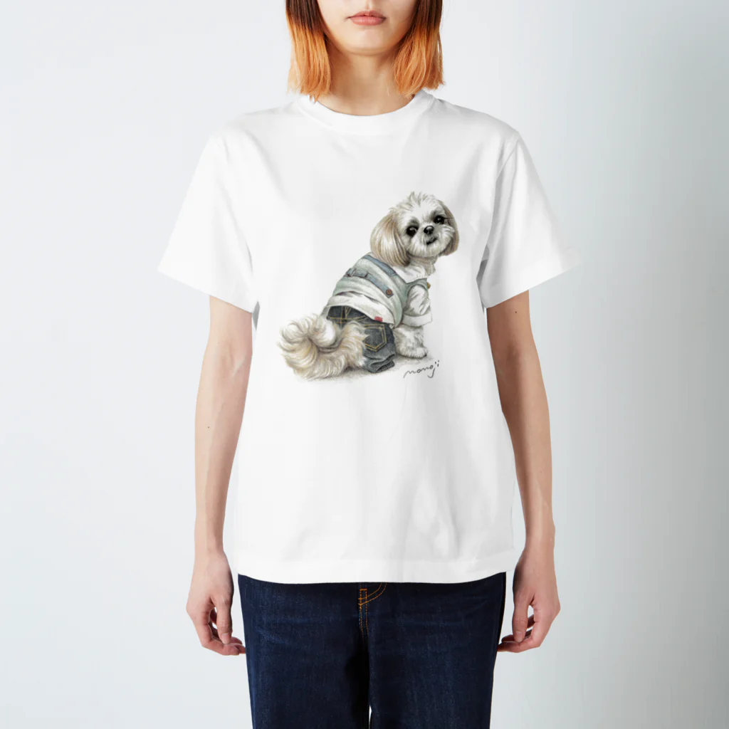 Momojiの犬画のシーズー46 Regular Fit T-Shirt