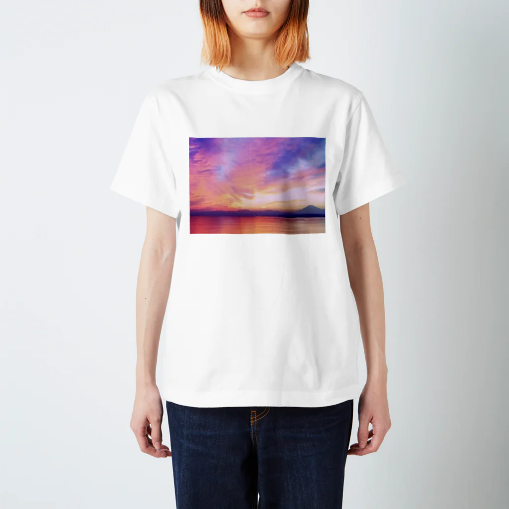 もにのもののsun set スタンダードTシャツ