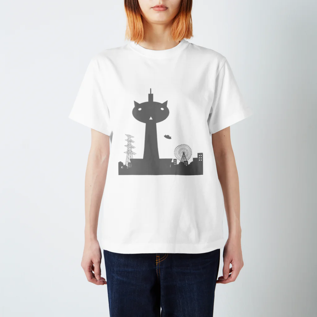 tricolorAtelierのにゃんタワー Regular Fit T-Shirt