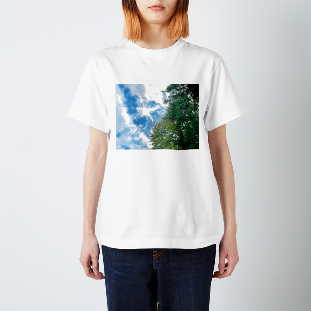まつりのある日見上げた空 Regular Fit T-Shirt