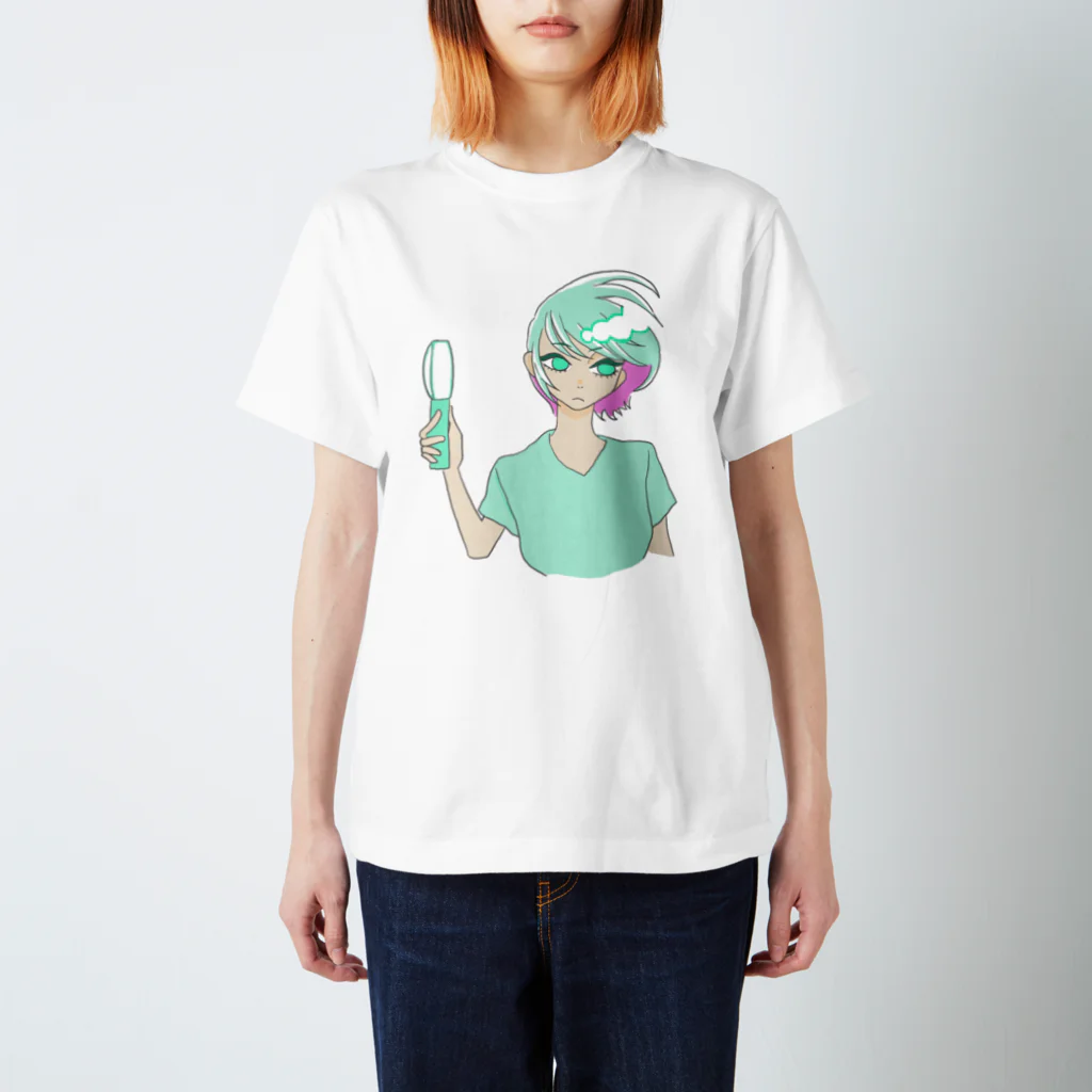 菊ノ珈琲の扇風機と女の子 Regular Fit T-Shirt