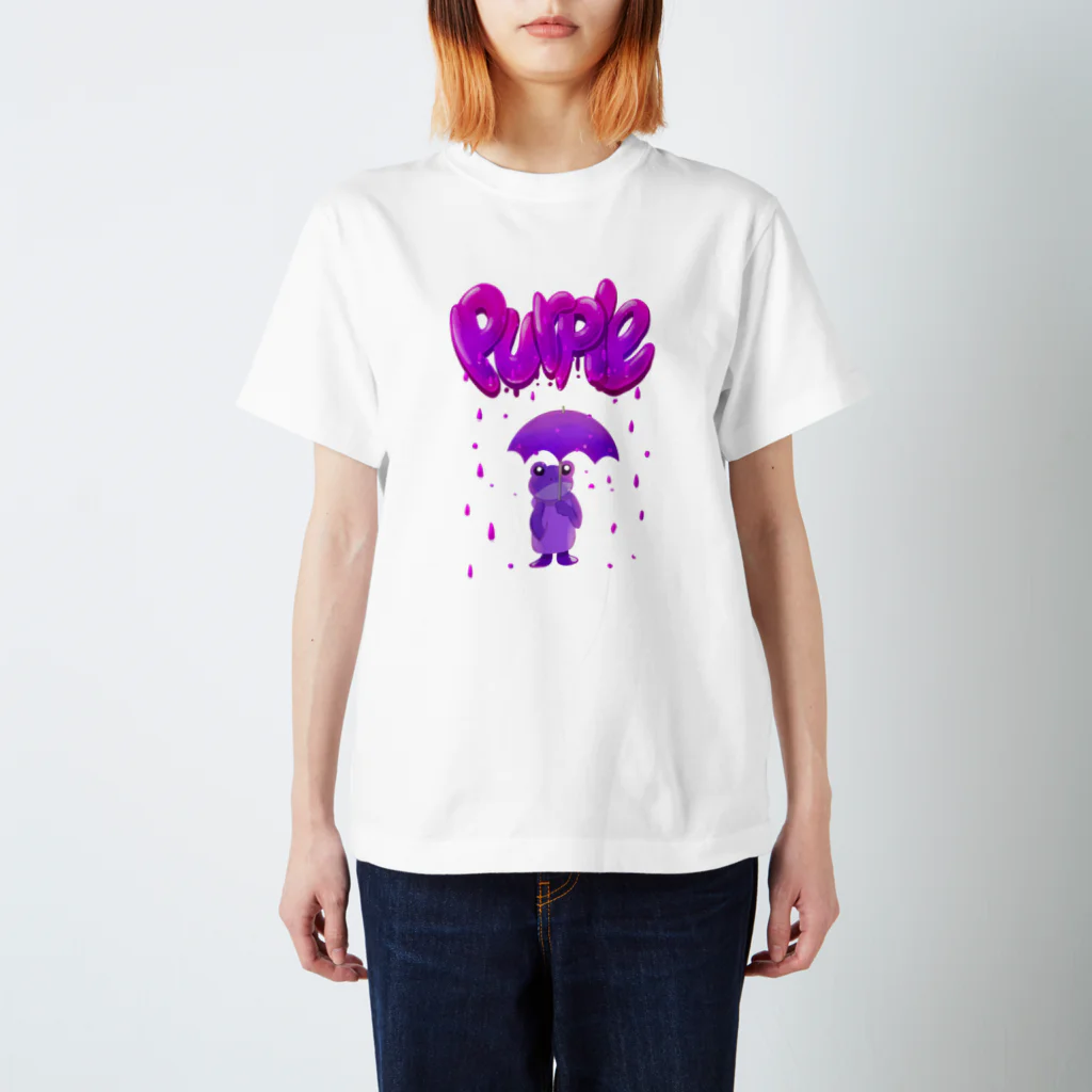 スロータイプ書店 Slowtype BooksのPurple rain パープルレイン 172 スタンダードTシャツ