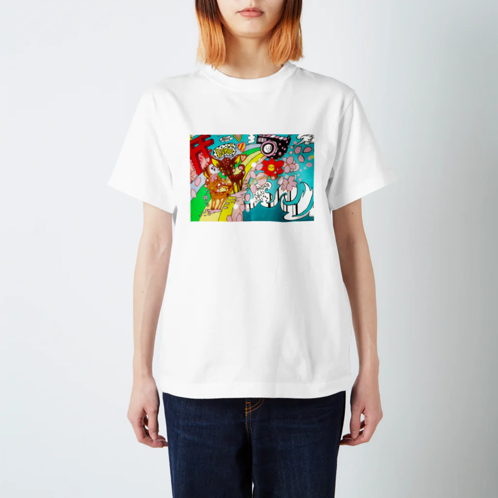 ＊KaO＊イロトリドリのbanbi Regular Fit T-Shirt