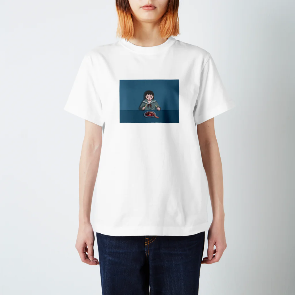 ハエヂローブタケビの食人JK スタンダードTシャツ