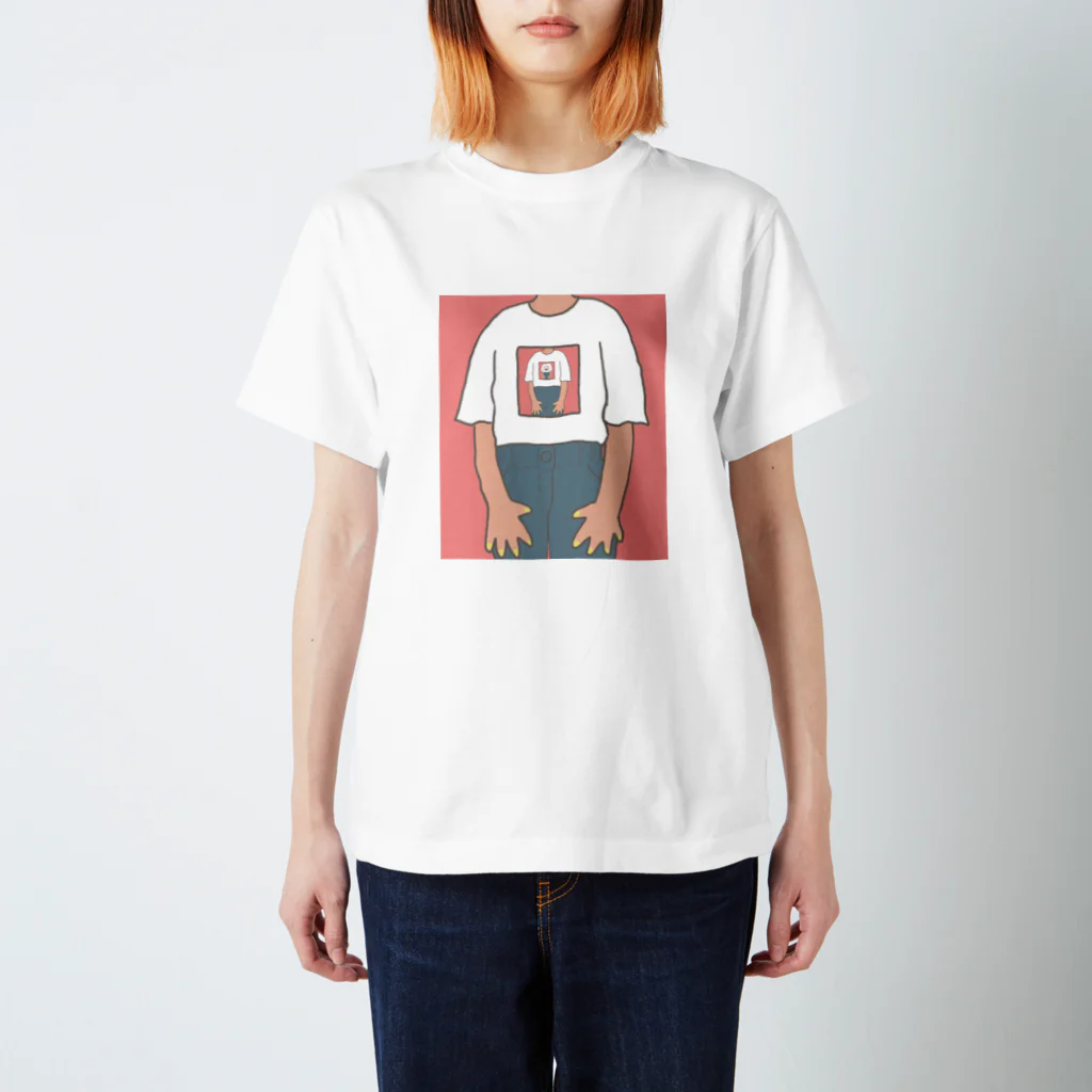 △shibu屋のTシャツとおそろい(red) スタンダードTシャツ