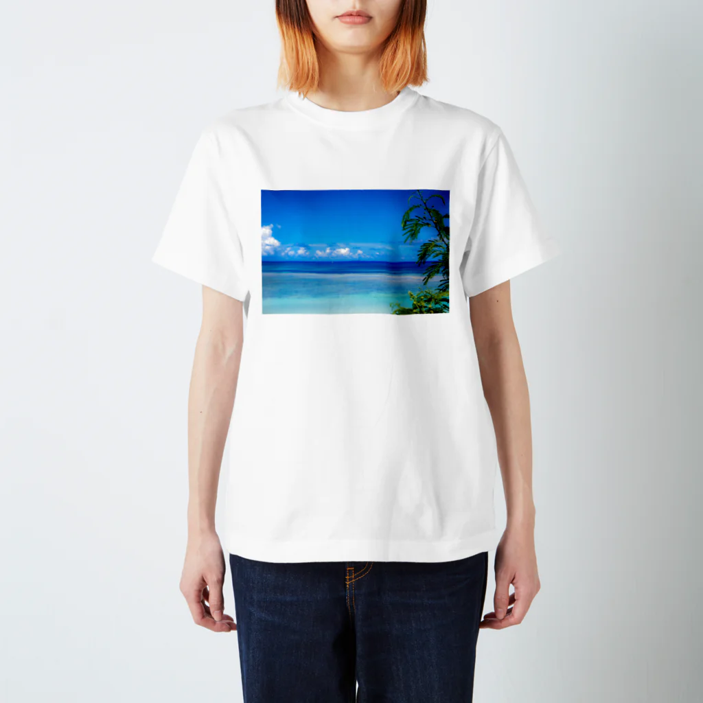 mizuphoto galleryのHealing Blue Regular Fit T-Shirt