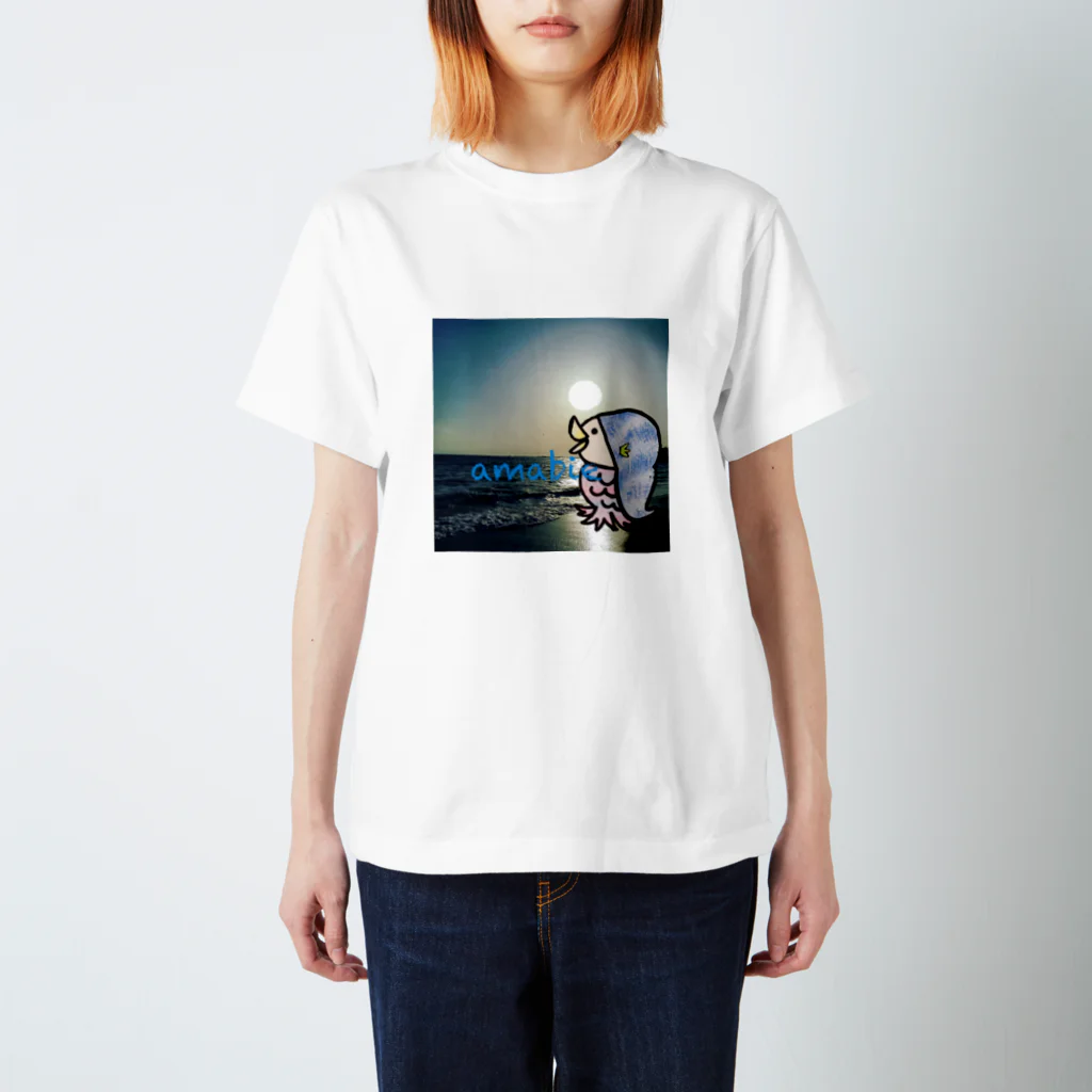 jelly_swimmyのᎢo the sea アマビエさま Regular Fit T-Shirt