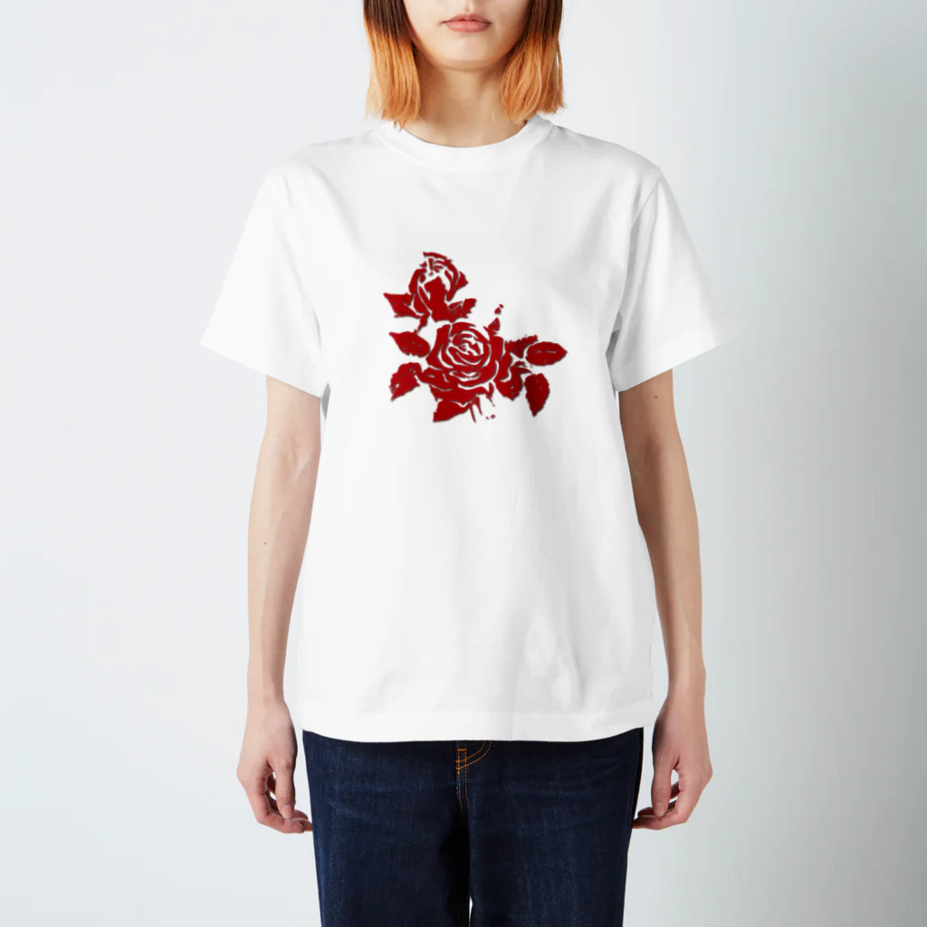 AURA_HYSTERICAのROSES スタンダードTシャツ