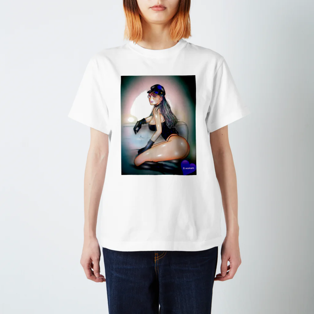 ビリケン昭和のB.womam002 スタンダードTシャツ