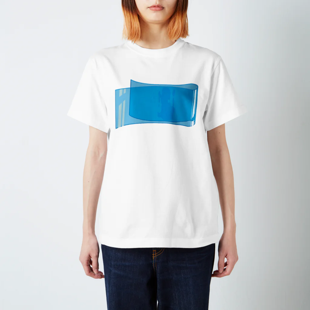 朝だのビニール - シアン Regular Fit T-Shirt