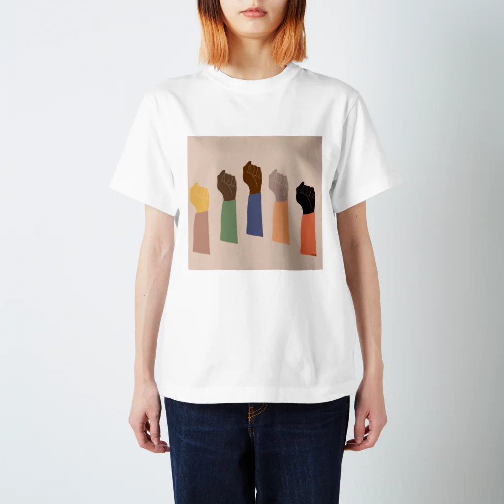 tkehrkのBlack Lives Matter illustration スタンダードTシャツ