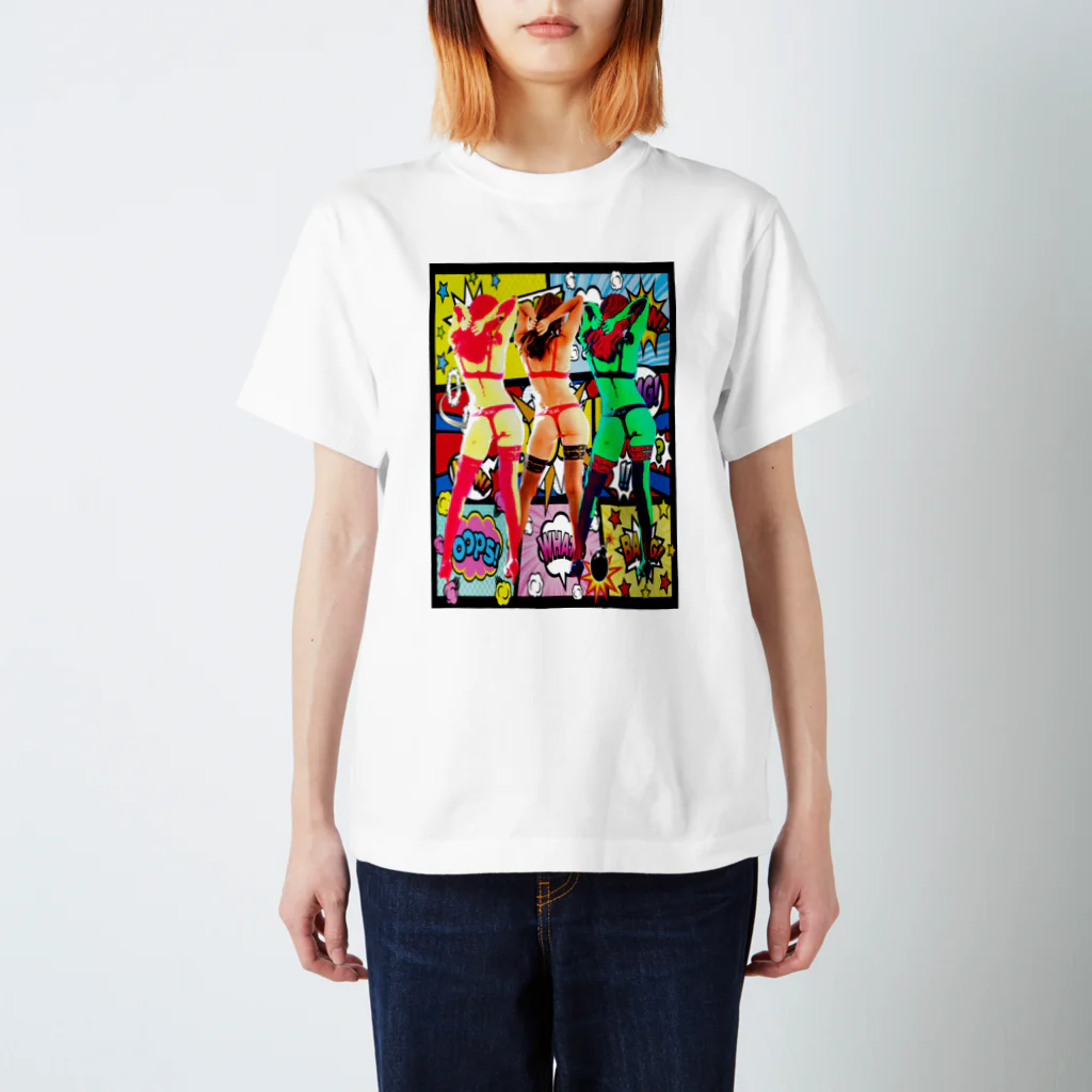 SⅡJaGのGIRL LIKE CARTOON スタンダードTシャツ