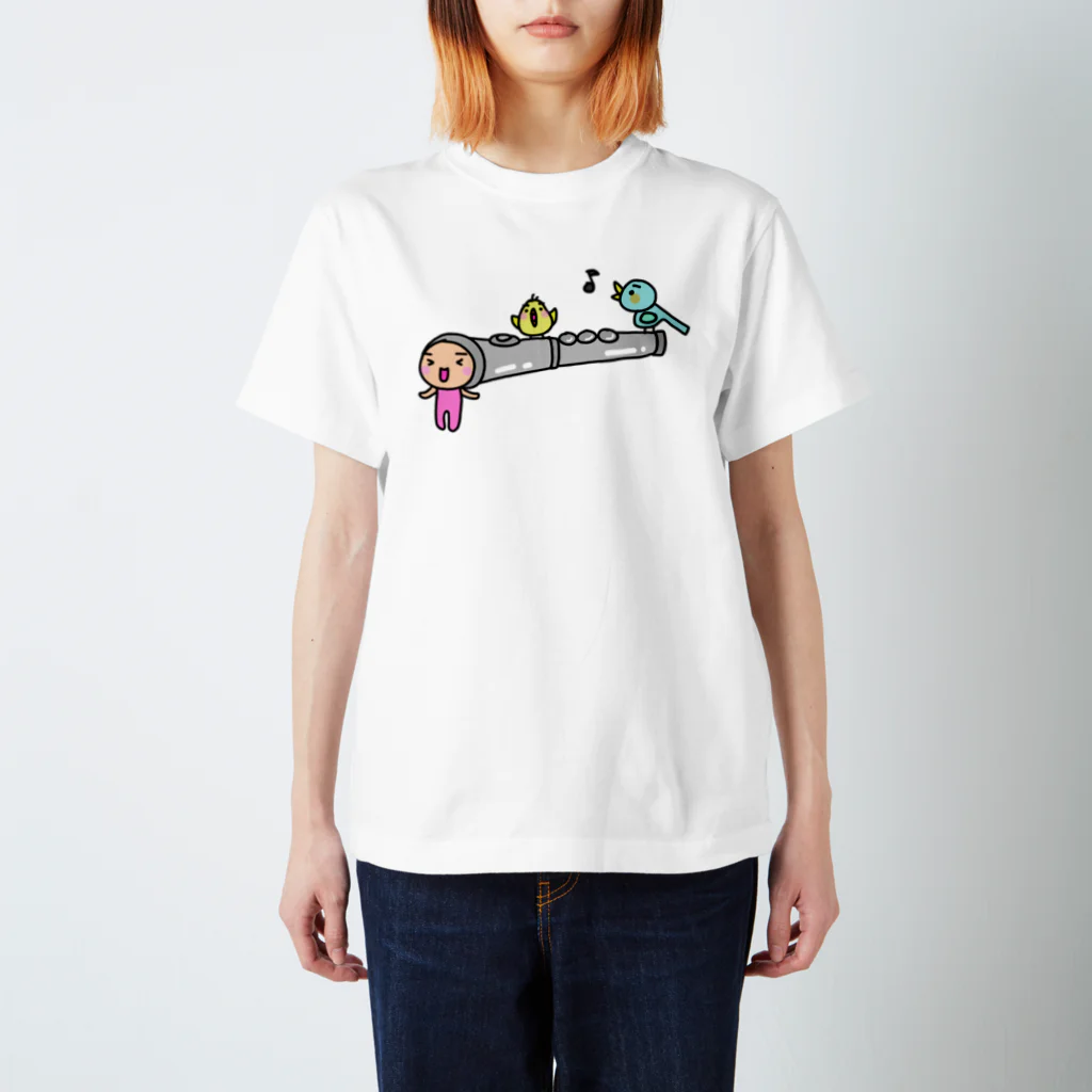 オダミヨのフルートさんとピッピず Regular Fit T-Shirt