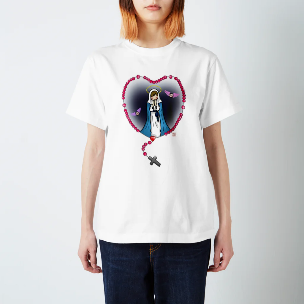 みなこんのの「みな☆の」のロザリオの聖母 スタンダードTシャツ