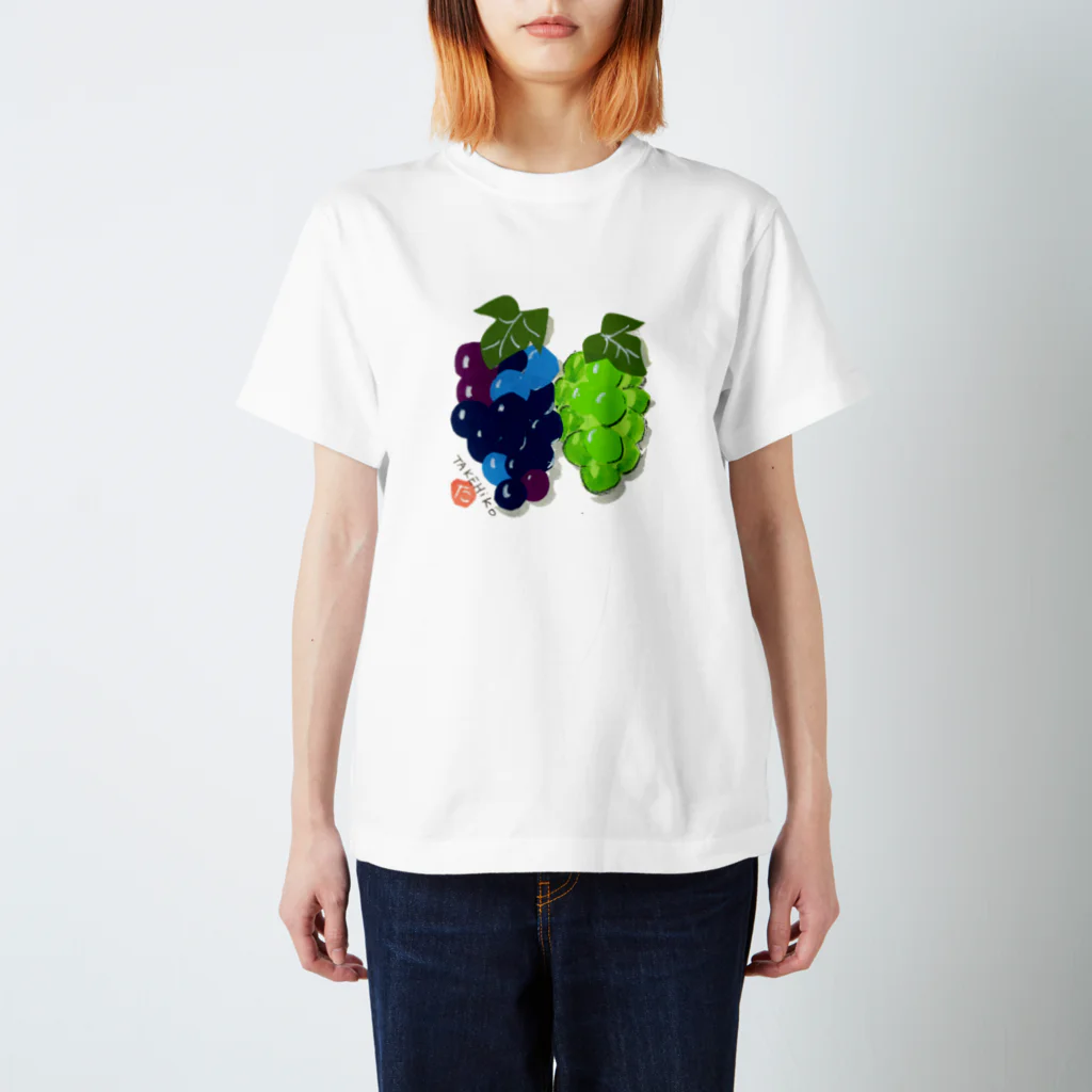 maruni_fruitsのGrape_02 Regular Fit T-Shirt