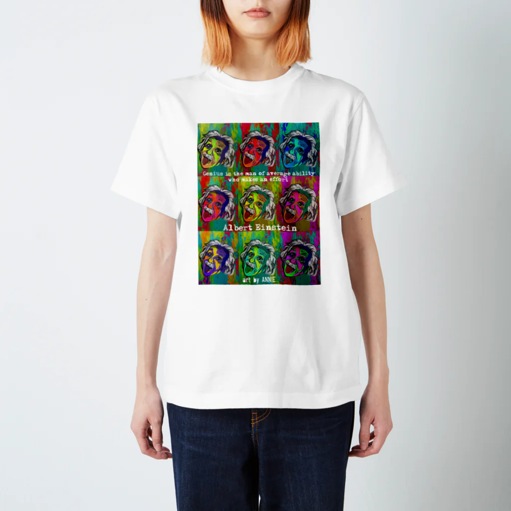 ANNIEARTのANNIE手描きアクリル画 Regular Fit T-Shirt