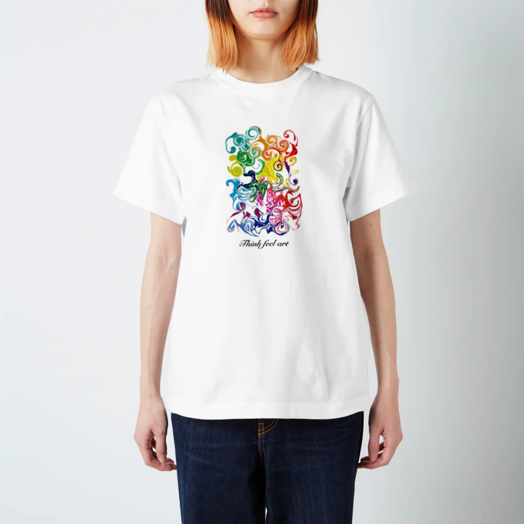Think feel art shopの02シリーズ/デザイン/クリエイティブ/アート/スパクリ Regular Fit T-Shirt