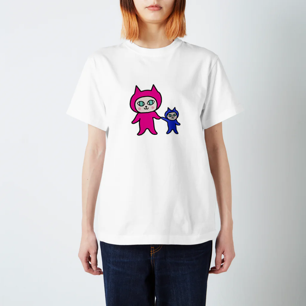 ひよこのおみせの宇宙ねこ ミルン＆ケルン Regular Fit T-Shirt