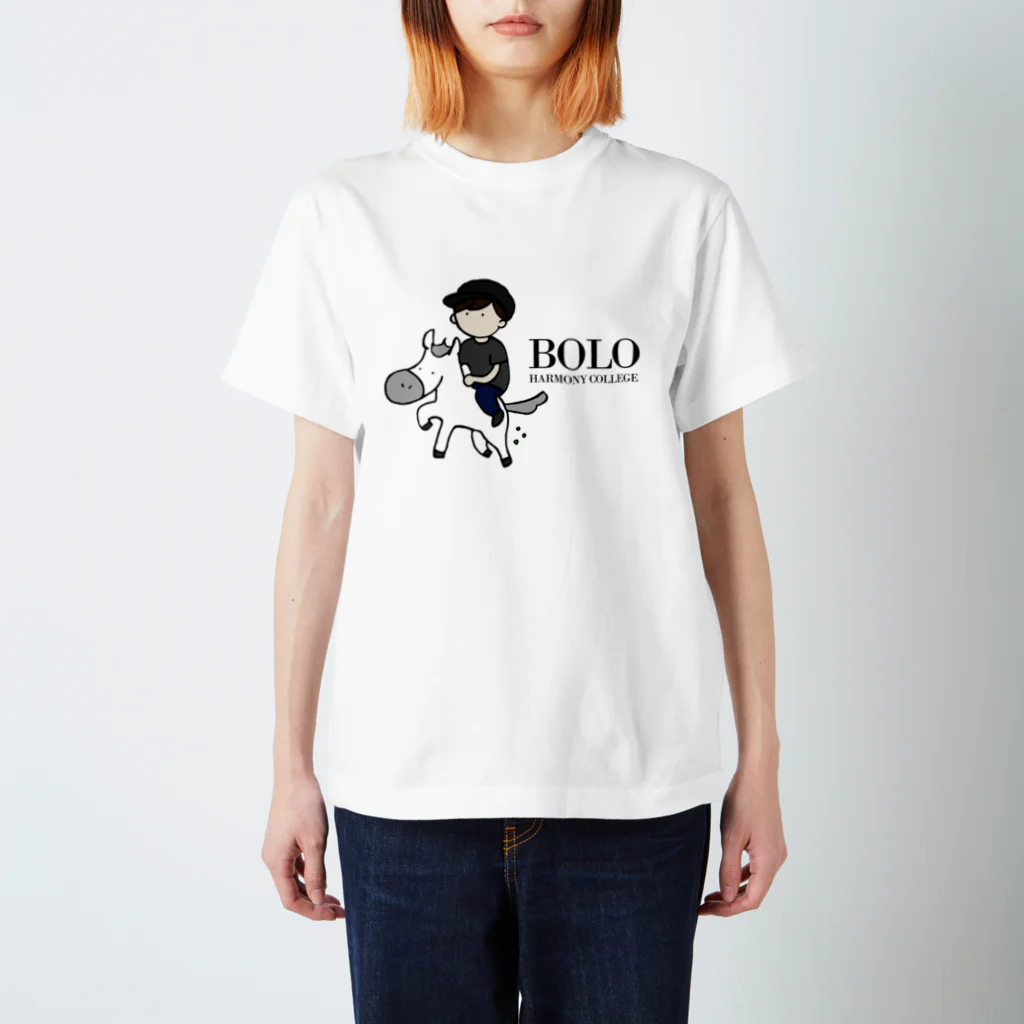 HarmonyCollege_Osyan-T-shirtのBOLOBOY(BLACK) スタンダードTシャツ