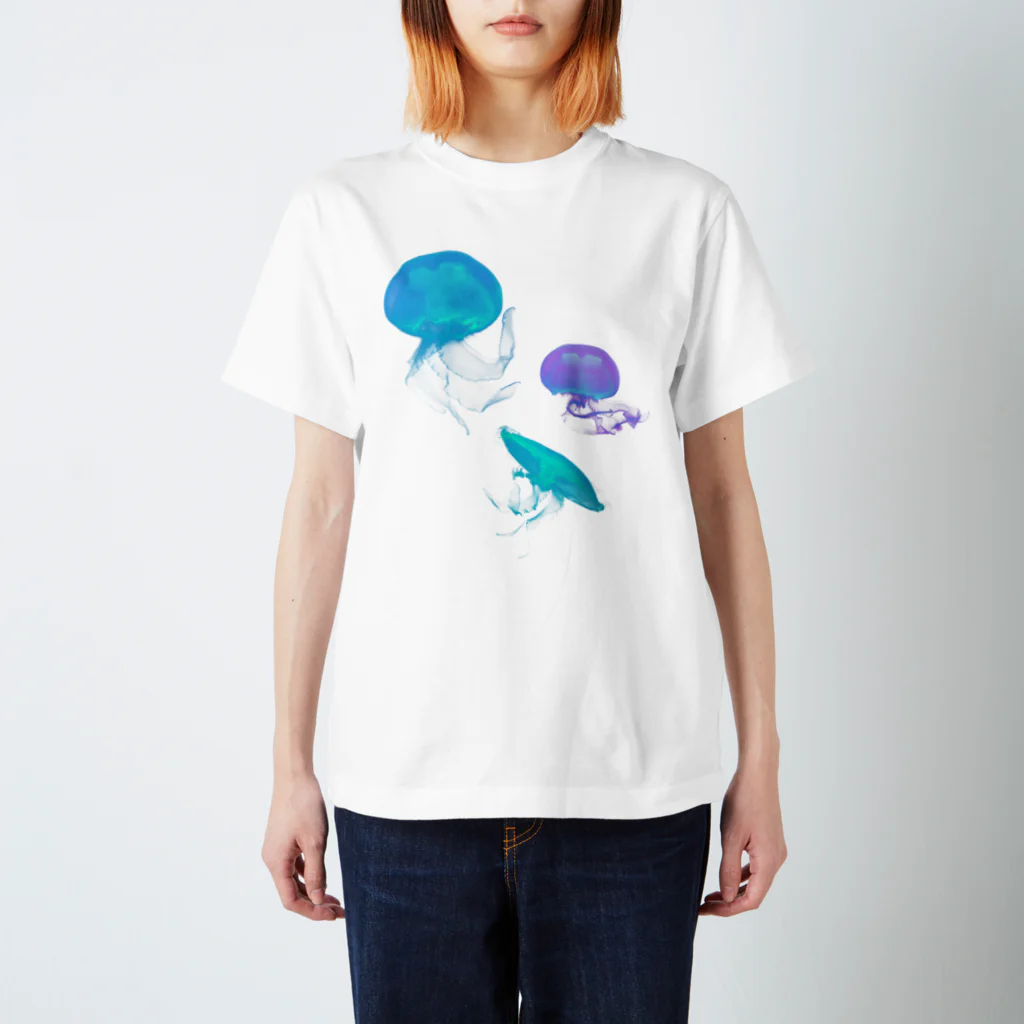 IENITY　/　MOON SIDEのJelly Fish #Blue Regular Fit T-Shirt