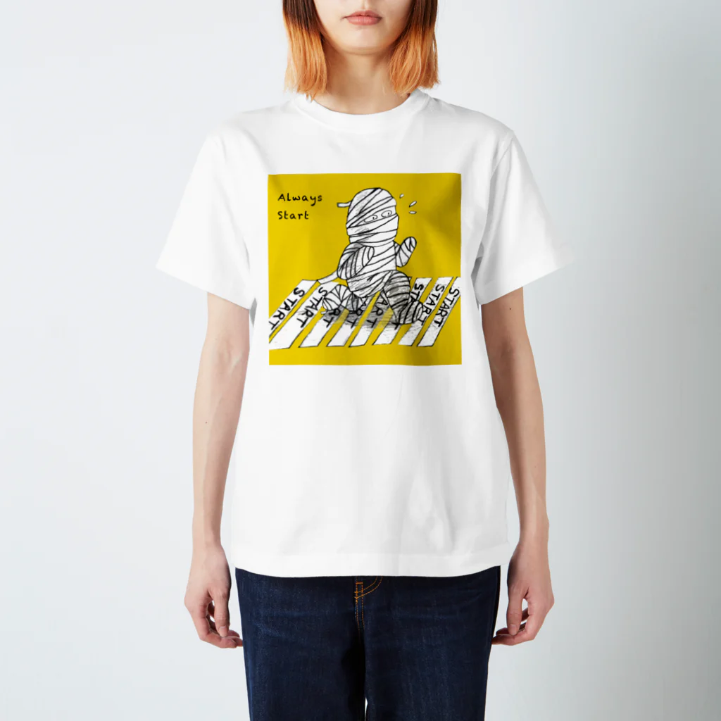 ZAKKA にしくらみおの包帯娘/毎日がスタート スタンダードTシャツ