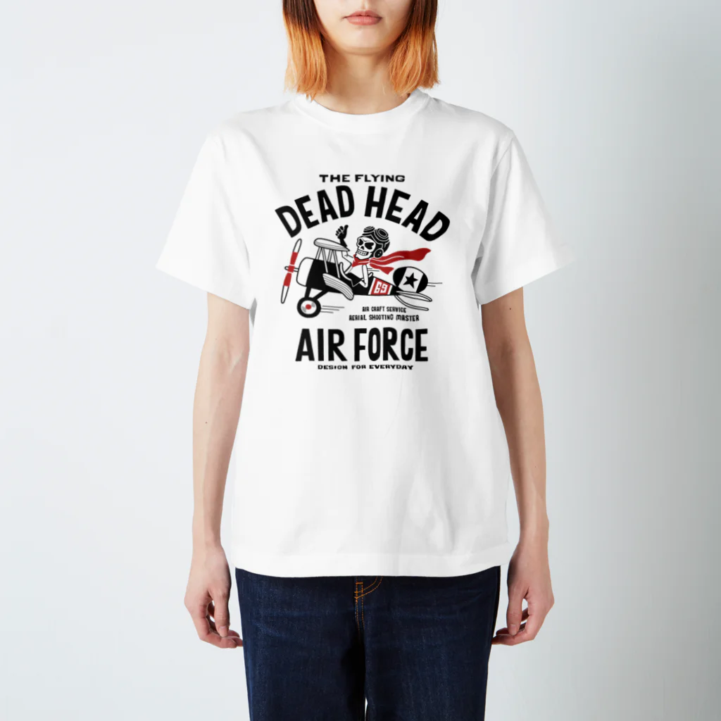 Design For Everydayの空飛ぶ骸骨～THE FLYING DEAD HEAD～ Regular Fit T-Shirt