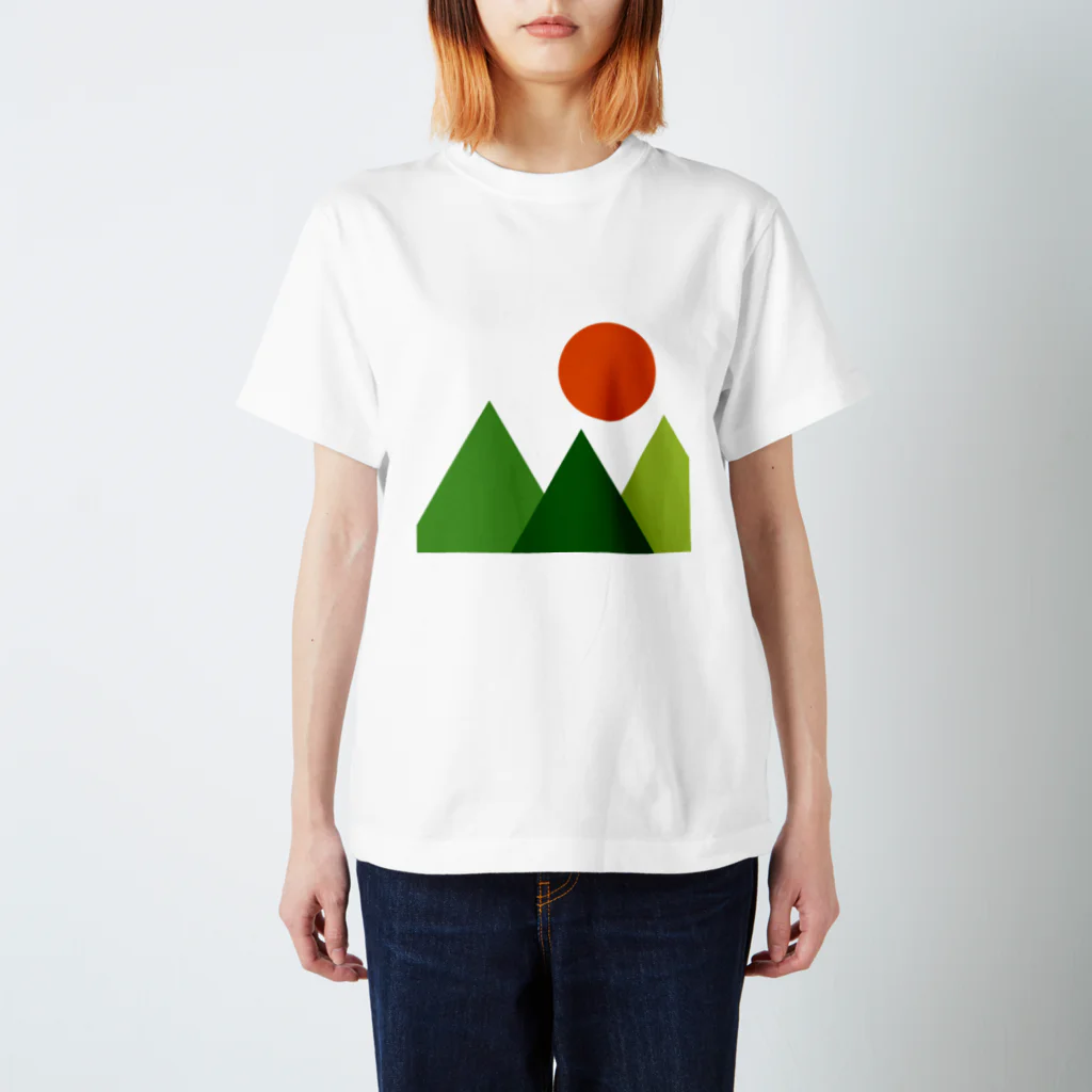 prunelleの山と太陽 スタンダードTシャツ