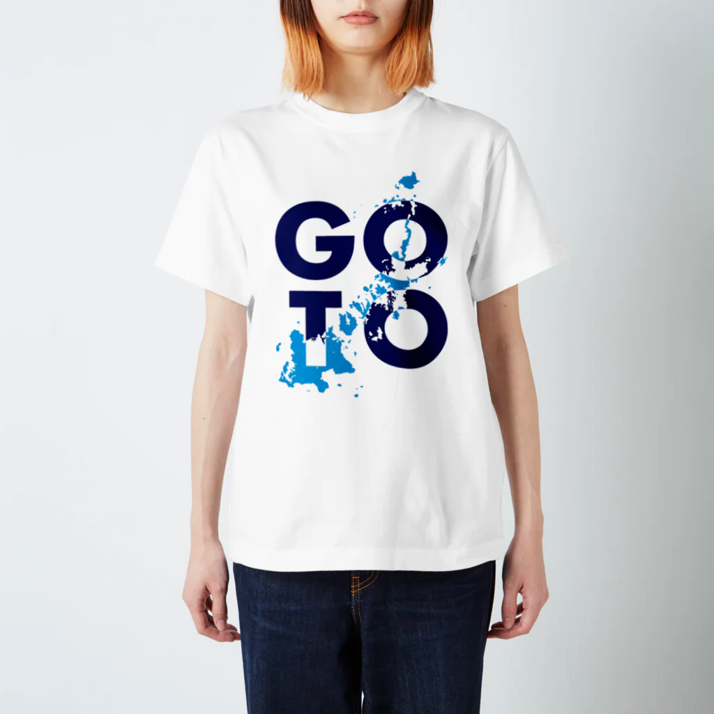 ねぷろ屋さんのGOTOキャンペーン（水色・紺） スタンダードTシャツ