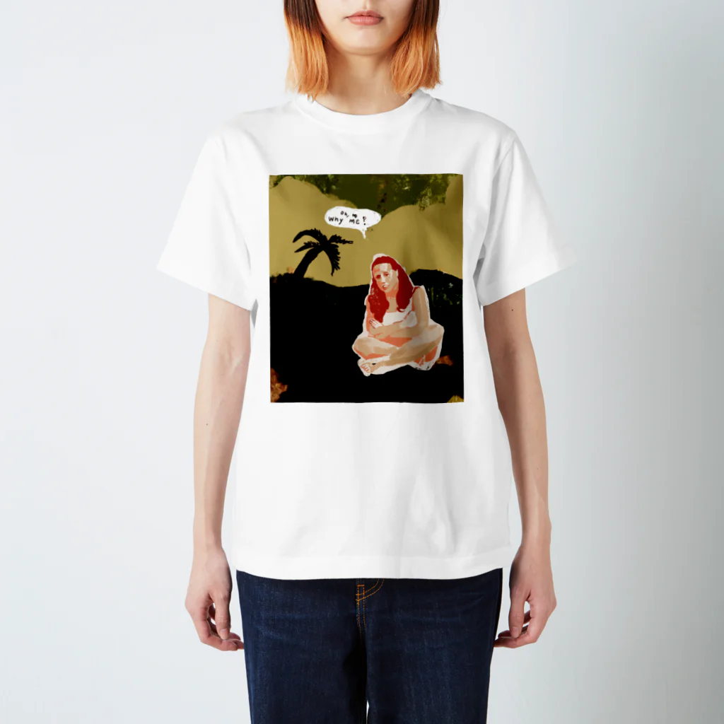 ishidakanakoのwhy me Tシャツ Regular Fit T-Shirt