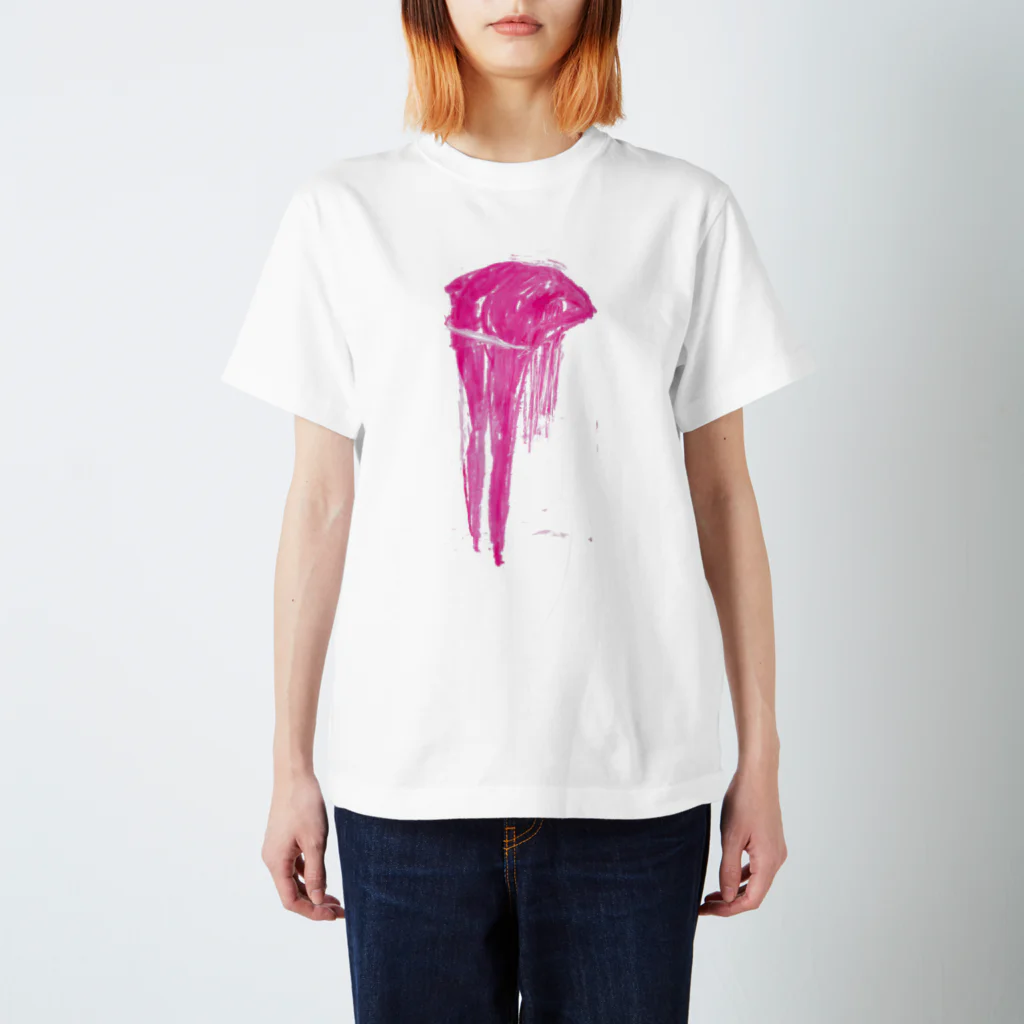 JunK drawing の赤い女　３ スタンダードTシャツ