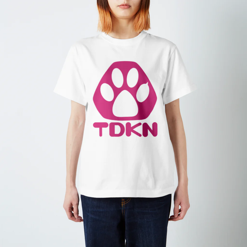 Transistor store（SUZURI支店）のTDKNロゴ Regular Fit T-Shirt