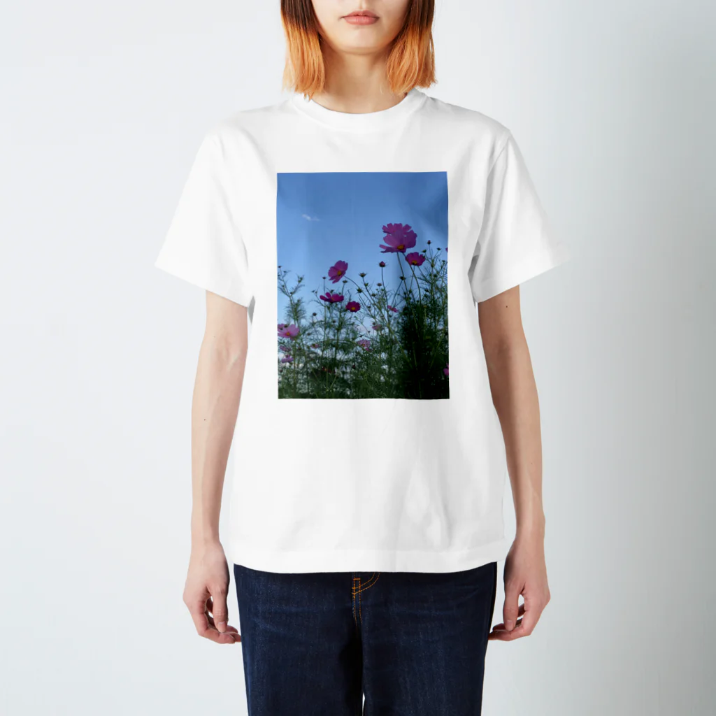 Takaminの綺麗な紫色の花 スタンダードTシャツ