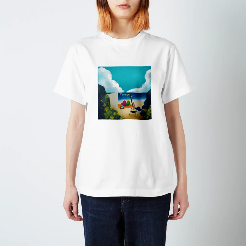 アタラシマユのCAMP - SEA Regular Fit T-Shirt