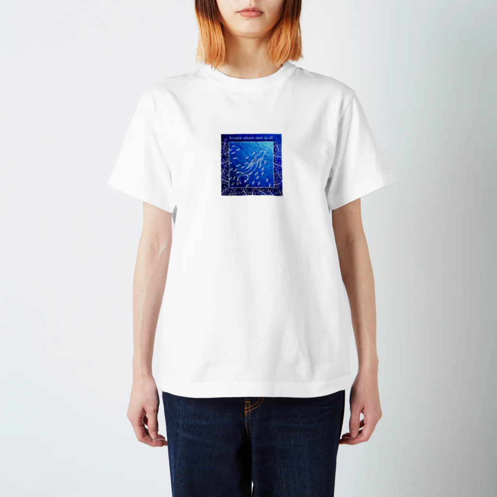 Caoli design shopのCaoliのアマビエ様 スタンダードTシャツ